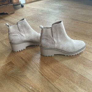Dolce Vita Cream Ankle Booties